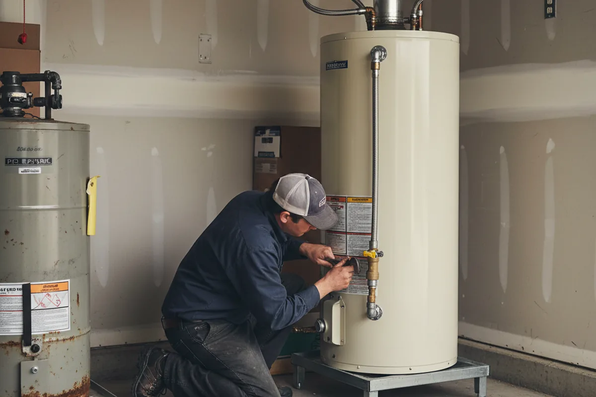 Water heater and shutoff valve replacement in Oregon City