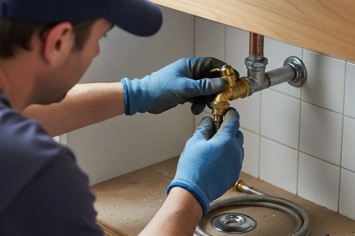 Shutoff valve and fitting work during Well Pump Repair in Oregon City